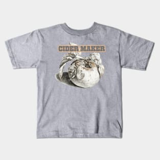 Cider Maker, Classic Vintage Cider Style Kids T-Shirt